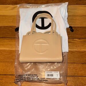 Telfar Cream Mini Bag
